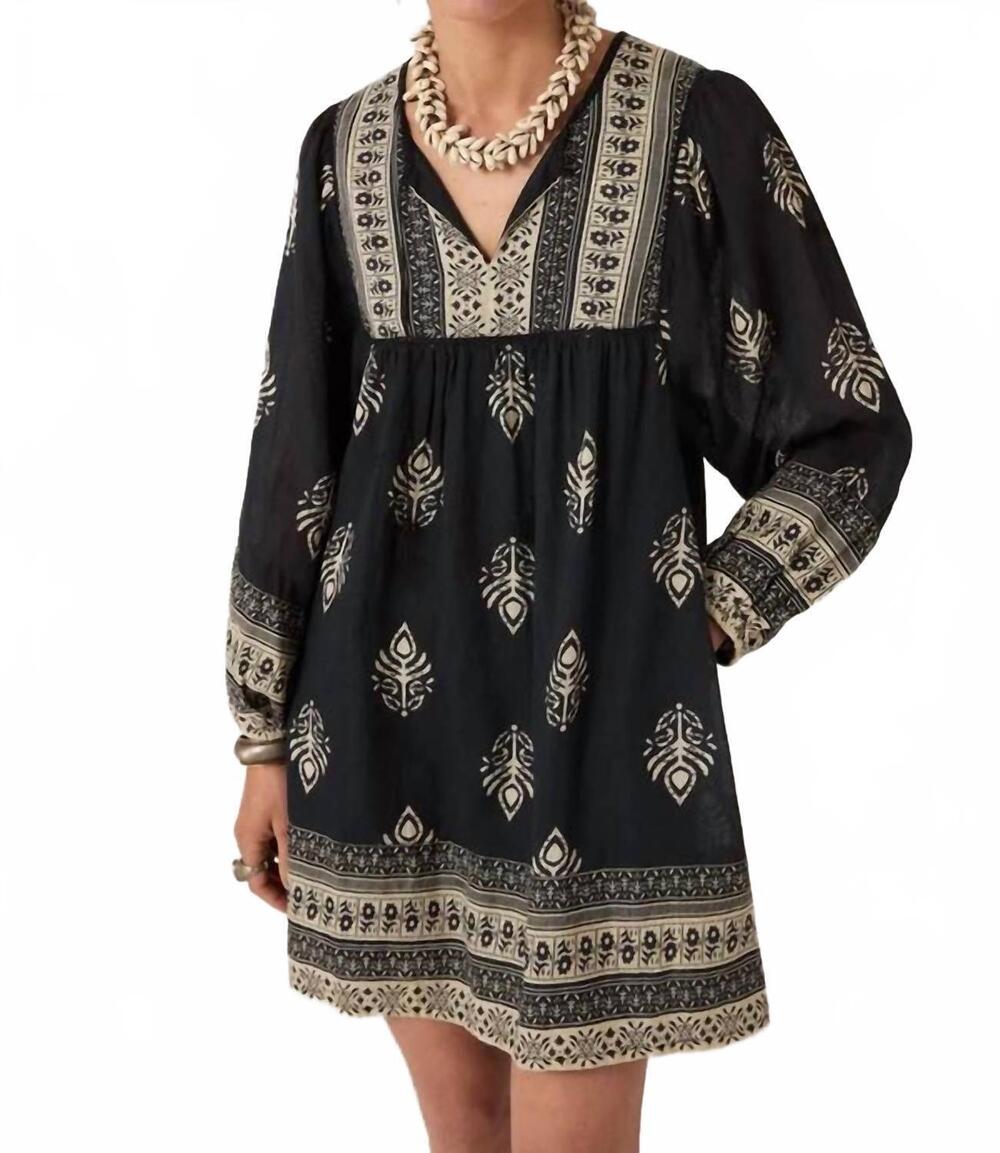 NEW MAISON HOTEL celeste short dress in black henna